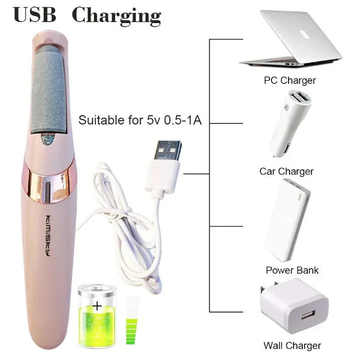 Rechargeable Electric Pedi Foot Filer | Smooth & Soft Feet Care Tool