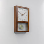 Japanese Natural Wooden Silent Pendulum Clock