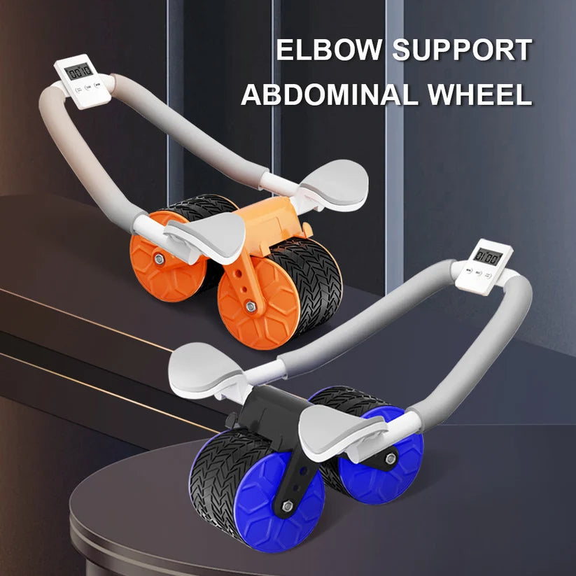 Power Core Ab Roller Kit – Home Gym Fitness Wheel with Digital Timer