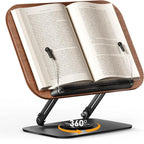Adjustable 360° Rotating Book Stand for Reading in Bed – Hands-Free Book Holder